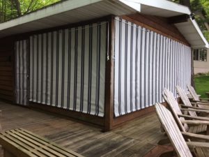 Roll up Canvas Porch curtains Minnesota