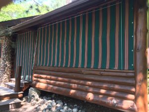 Cabin Porch curtains