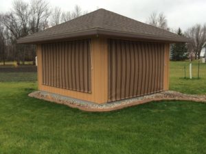 Gazebo roll up curtains