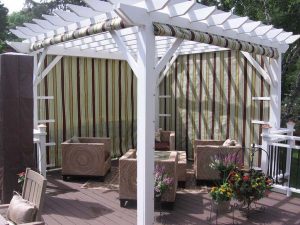 Pergola Canvas Roll up curtains