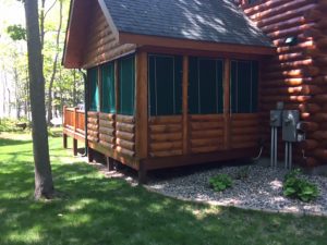 Roll up porch curtains Minnesota