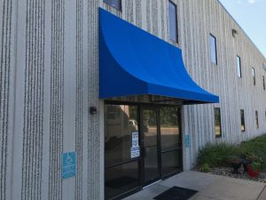 Concave Fabric Awning for business